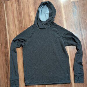 Path Projects Men's PYRENEES T27 LS HOODED SHIRT - CHARCOAL HEATHER (Mid Weight)